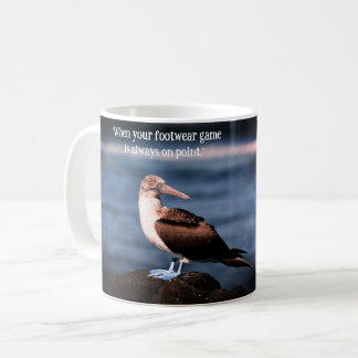 Blue footed booby bird looking cool coffee mug