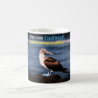 Blue footed gannet coffee mug