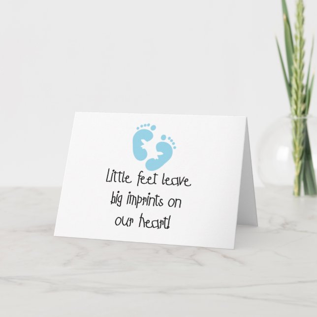 Blue Footprints Card (Front)