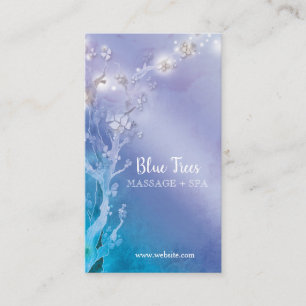 Blue Forest Trees Business Appointment Cards