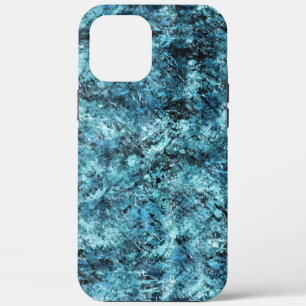 Blue forest under snow or broken glass style iPhone 12 pro max case