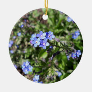 Blue Forget Me Not Ornament