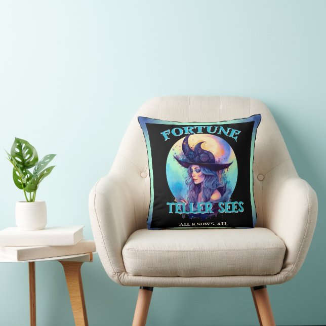 Blue Fortune Teller _ Halloween Cushion (Chair)