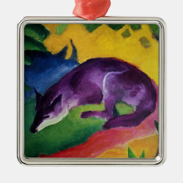 Blue Fox, 1911 Metal Tree Decoration (Front)