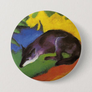 Blue Fox (by Franz Marc) 7.5 Cm Round Badge