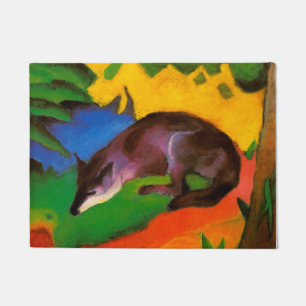 Blue Fox By Franz Marc Doormat
