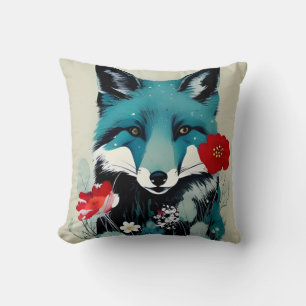 Blue Fox Cushion