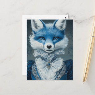 Blue Fox Postcard