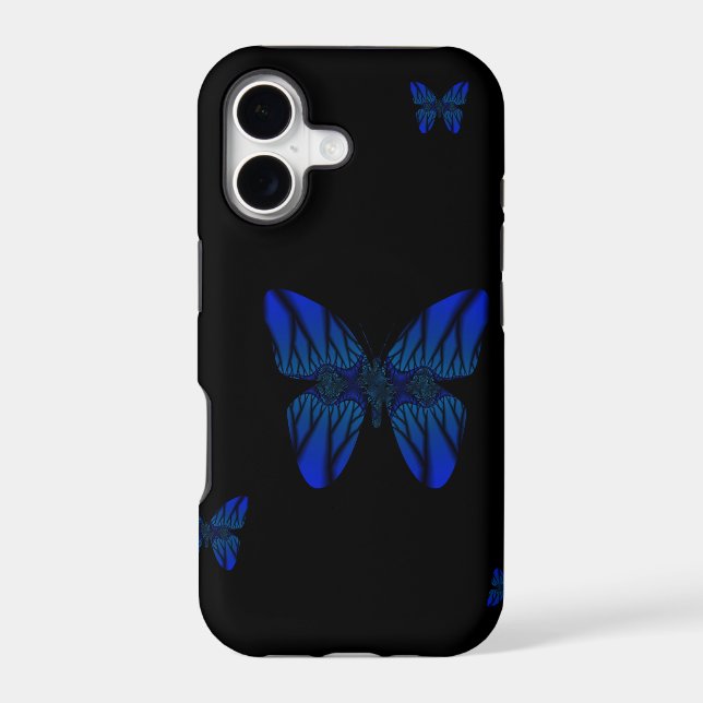 Blue Fractal Butterfly (Back)
