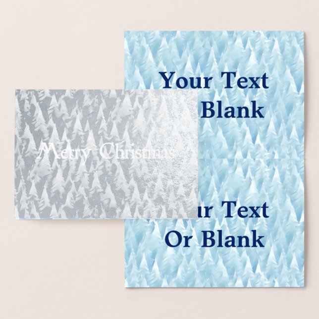 Blue Fractal Forest Foil Card (Display)