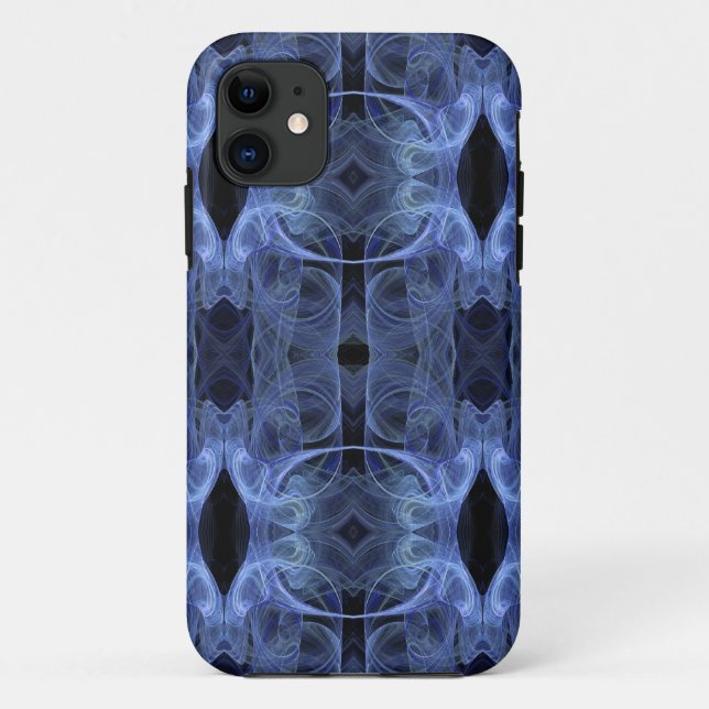 Blue Fractal iPhone 5 Case-Mate Barely There Case (Back)