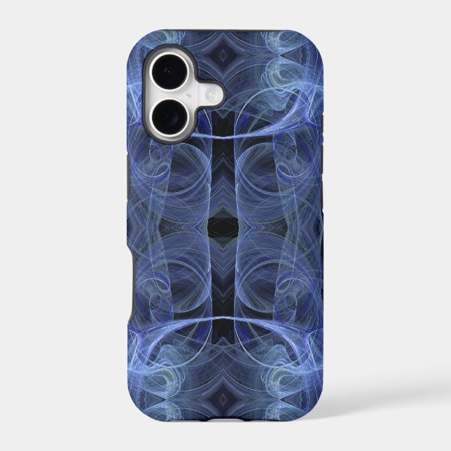Blue Fractal iPhone 5 Custom Case-Mate ID (Back)