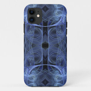 Blue Fractal iPhone 5 Custom Case-Mate ID 11 Case