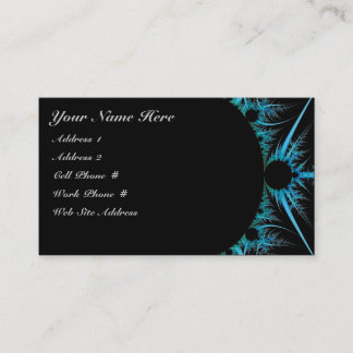 Blue Fractal Profile Card