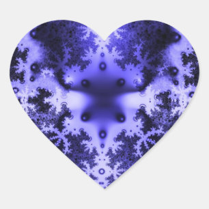 Blue Fractal Stickers