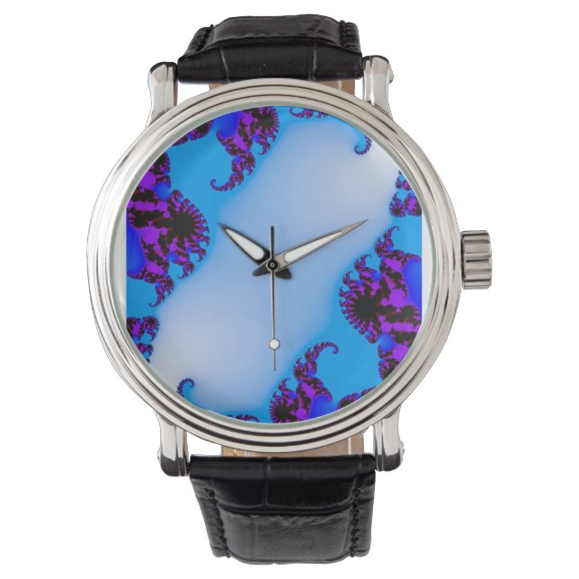 Blue fractal watch (Front)
