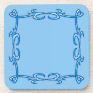 Blue frame coaster