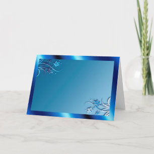 Blue Frame (landscape) Card