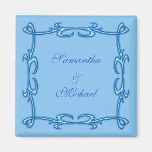 Blue frame magnet
