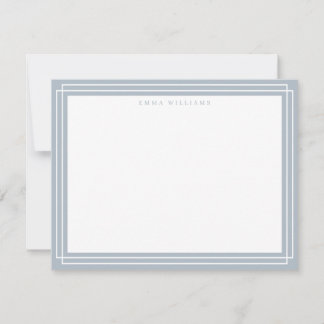 Blue Frame Note Card