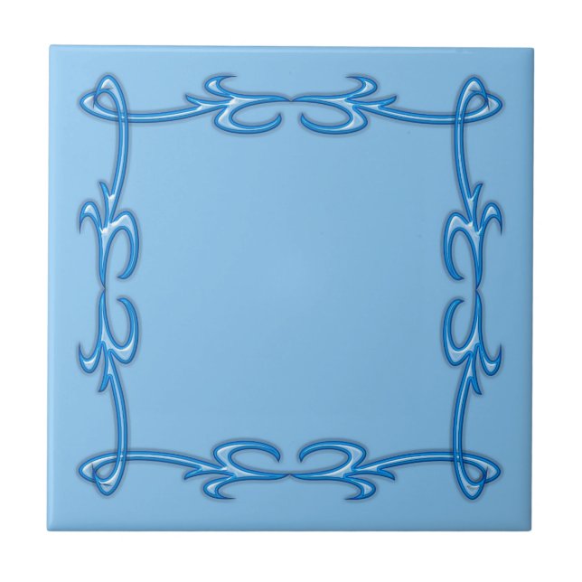 Blue frame tile (Front)