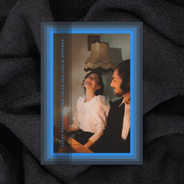 Blue Framed Holiday Card (Creator Uploaded)