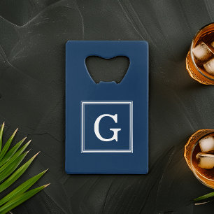 Blue Framed Monogram