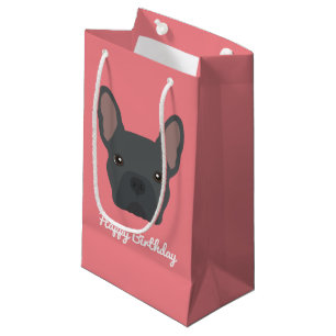 Blue French Bulldog Small Gift Bag
