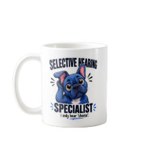 Blue French Bulldog Snack Radar Humour Art