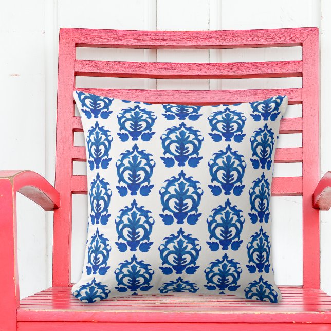 Blue French Country Pattern Cushion (Creator Uploaded)