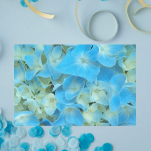 Blue French Hydrangea Floral Tissue Paper