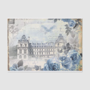 Blue French Manor Tissue Paper