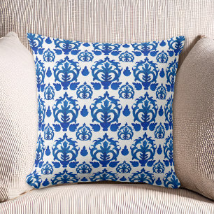 Blue French Toile Pattern Cushion