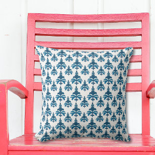 Blue French Toile Pattern Cushion