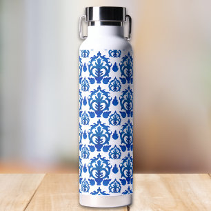 Blue French Toile Pattern  Water Bottle