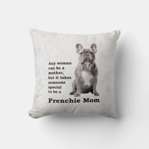 Blue Frenchie Mum Cushion