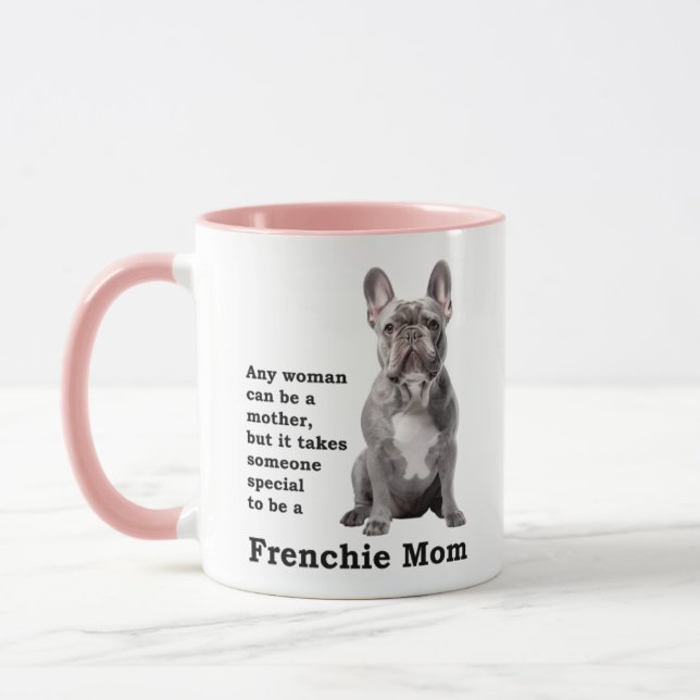 Blue Frenchie Mum Mug (Left)