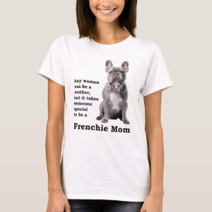 Blue Frenchie Mum T-Shirt