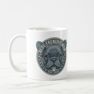 Blue Frenchie Mum Vintage French Bulldog Design Coffee Mug