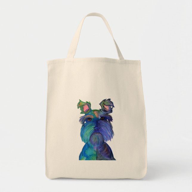 Blue Fritz Tote Bag (Front)