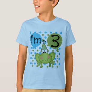 Blue Frog 3rd Birthday Tshirts and Gifts
