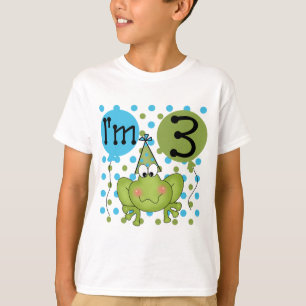 Blue Frog 3rd Birthday Tshirts and Gifts
