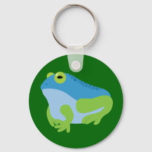 Blue Frog Key Ring