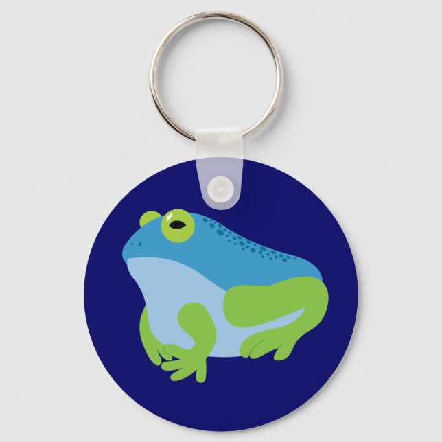 Blue Frog Key Ring (Front)