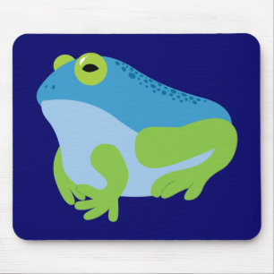 Blue Frog Mouse Mat