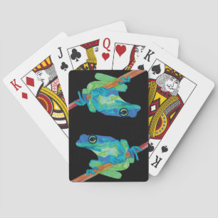 Blue Frog Playing Cards