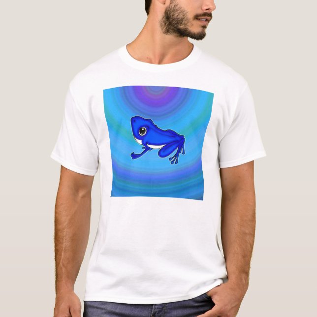 Blue Froggy in the water T-Shirt (Front)