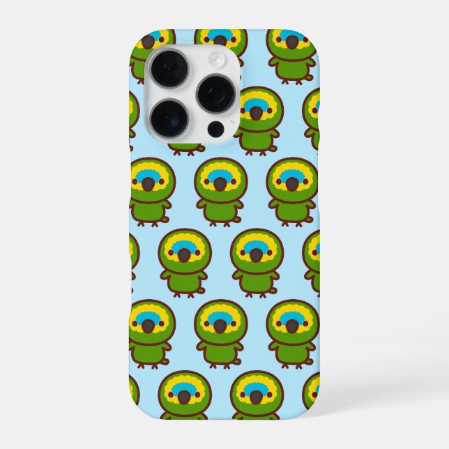 Blue-fronted amazon iPhone case (Back)