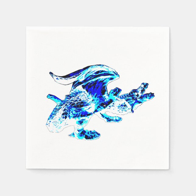Blue Frost Dragon x 50 Napkin (Front)