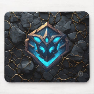 Blue Frost Rune Emblem Mouse Mat